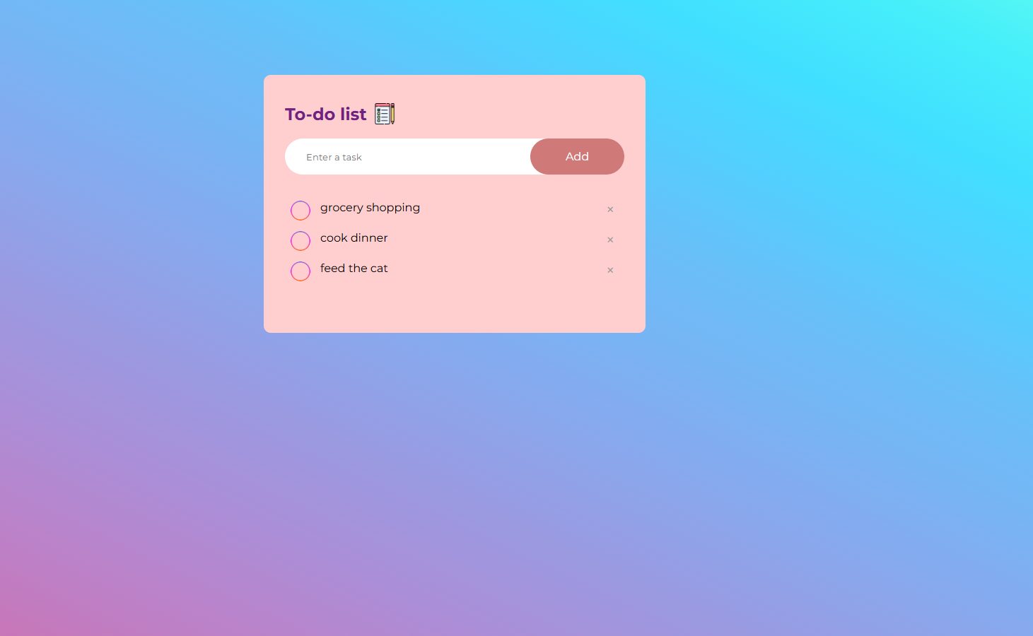To-Do List Screenshot